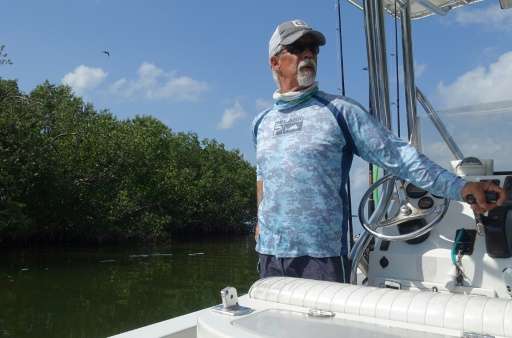 Captain Xavier Figueredo says the dying seagrass in Florida Bay meant fishing for speckled sea trout this year was &quot;non-exi