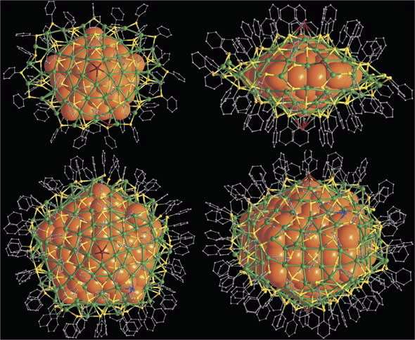 Detailed molecular structure of silver nanocrystals determined