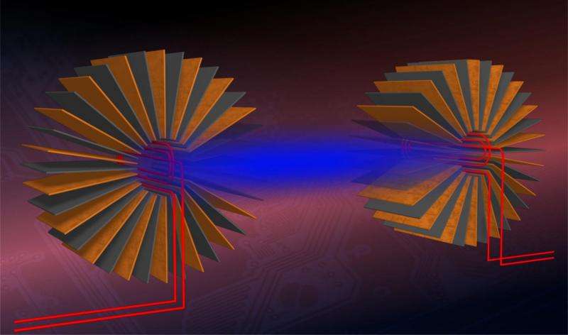 Distance wireless charging enhanced by magnetic metamaterials