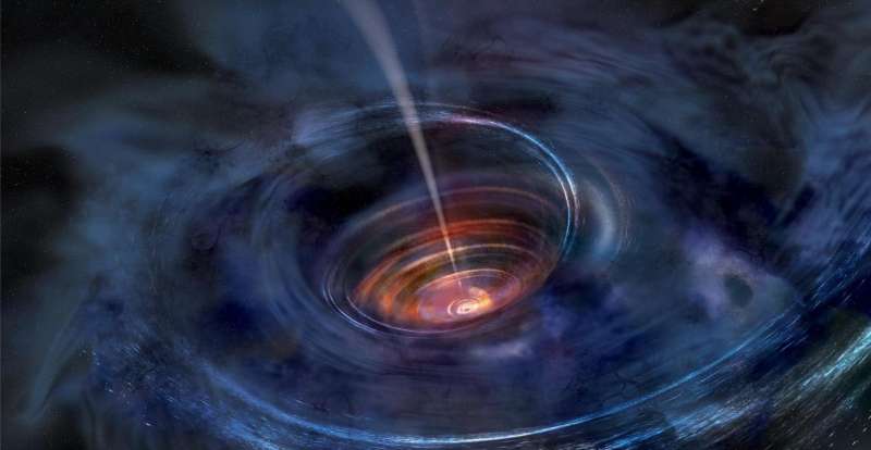 Dormant black hole eats star, becomes X-ray flashlight