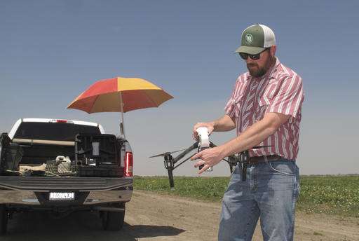 Drones meet drought in skies of storied California farmland
