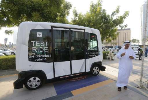Dubai has launched a driverless ten-seater minibus service on a trial basis for a month