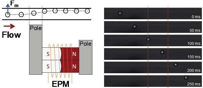 Electropermanent magnet actuation for droplet ferromicrofluidics