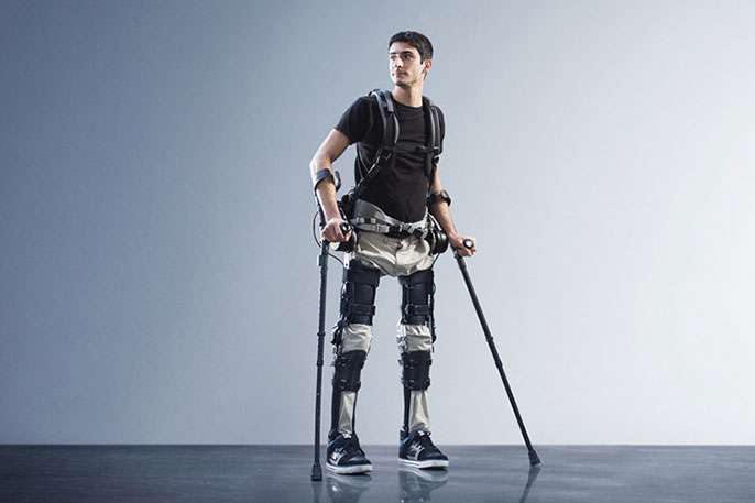 Exoskeleton helps the paralyzed to walk