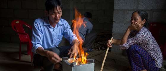 Families warm up to fuel-efficient stoves scheme