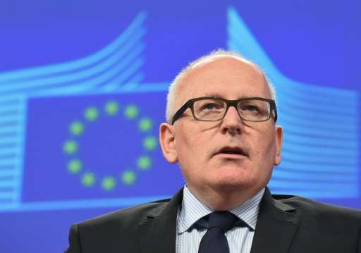 First Vice-President Frans Timmermans, pictured on April 6, 2016, said, &quot;These new laws will ensure that the fundamental ri