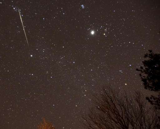 Geminids meteor shower peaks Tuesday amid full moon