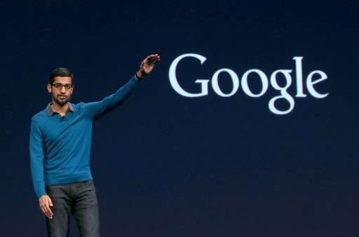 Google CEO Sundar Pichai delivers the keynote during the 2015 Google I/O conference on May 28, 2015 in San Francisco, California