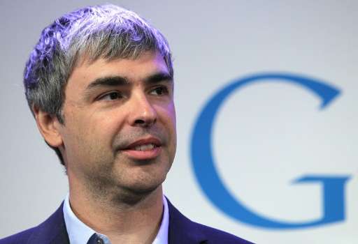 Google co-founder and CEO Larry Page speaks during a news conference at the Google offices on May 21, 2012 in New York City