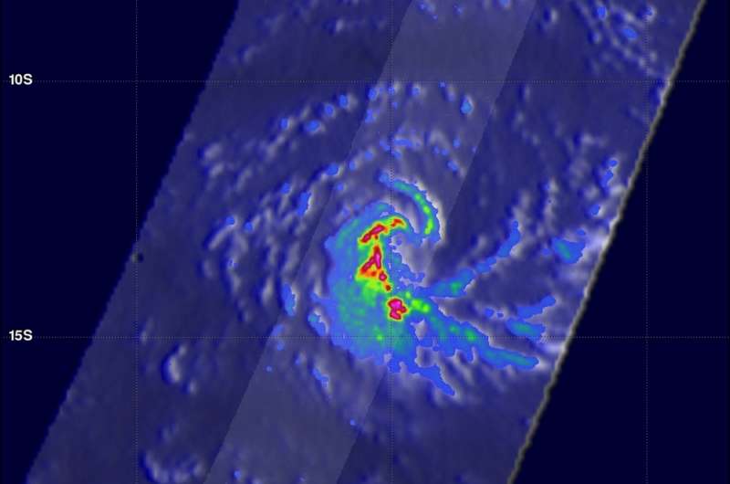 GPM sees heavy rain in Tropical Cyclone Fantala