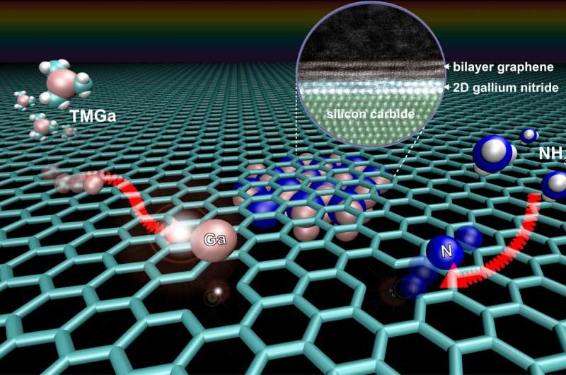 Graphene key to growing 2-dimensional semiconductor with extraordinary properties