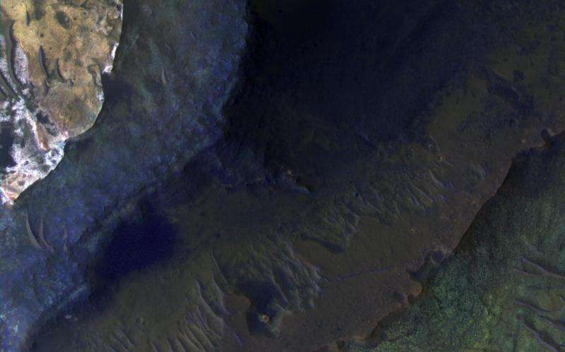 Hematite-rich deposits in Capri Chasma