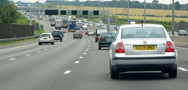 Home counties blamed for car pollution in the southeast