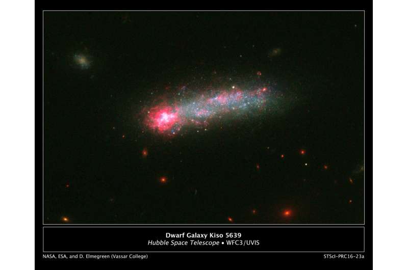 Hubble reveals stellar fireworks in 'skyrocket' galaxy