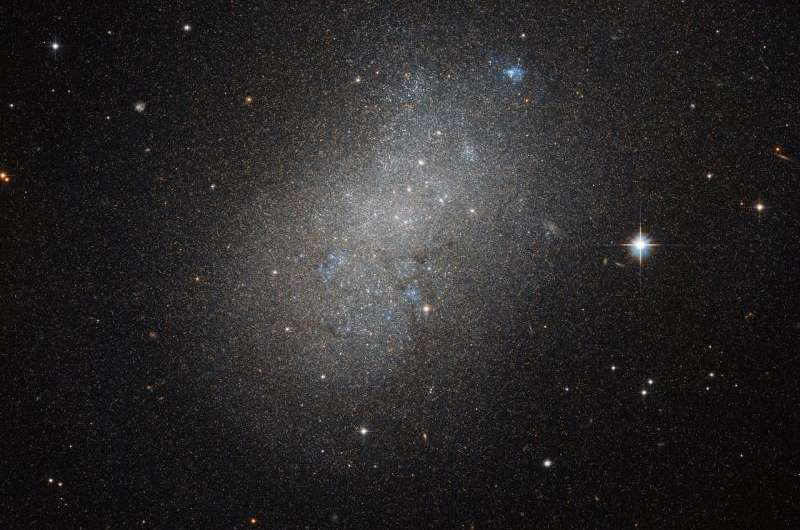 Hubble spots an irregular island in a sea of space