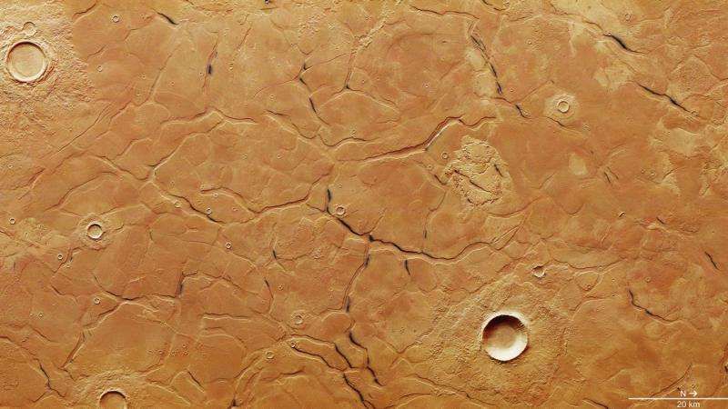 Image: Adamas Labyrinthus on Mars