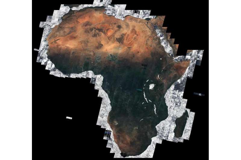Image: African mosaic from Copernicus Sentinel data