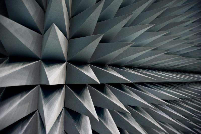 Image: Anechoic foam covering to simulate the endless void of space