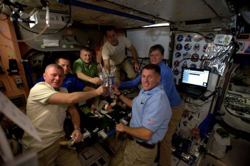 Image: Celebrating Thanksgiving aboard the international space station