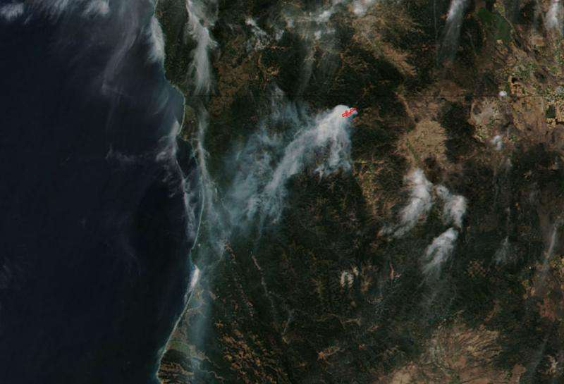 Image: Gap Fire continues in California