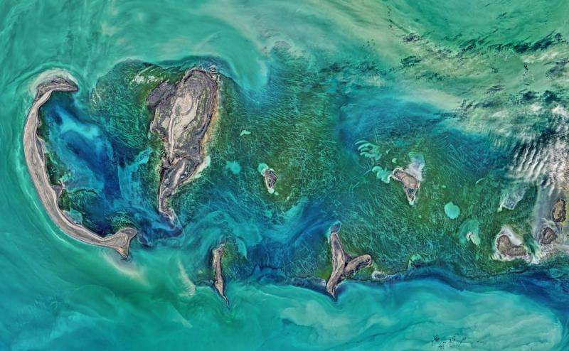 Image: Ice scours the North Caspian sea