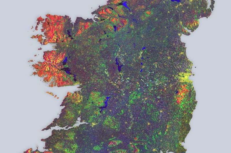 Image: Mosaic of Ireland from Copernicus Sentinel data