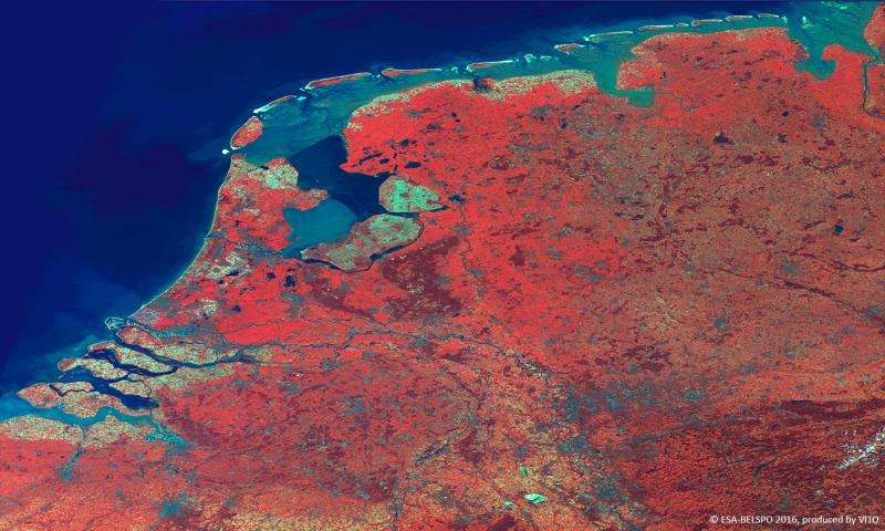 Image: Netherlands imaged by Proba-V