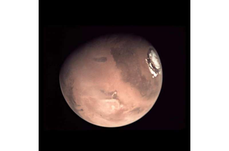 Image: New Mars global composite from Mars Express webcam photos