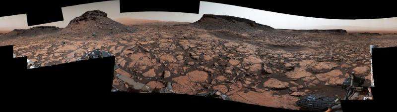 Image: Rover's panorama taken amid Murray Buttes on mars