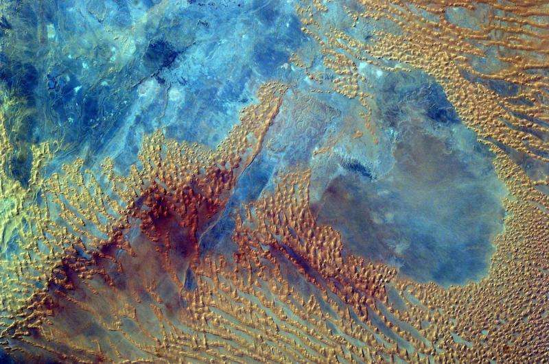 Image: Sahara desert from the space station's EarthKAM