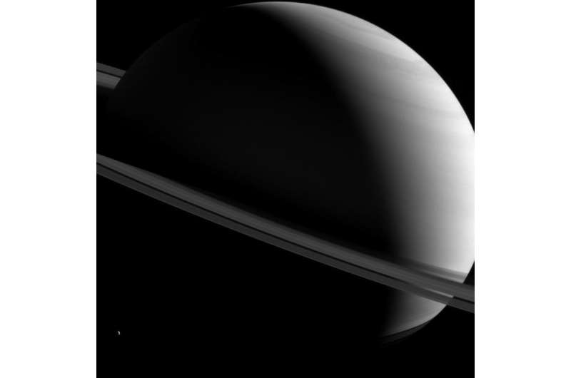 Image: Saturn askew