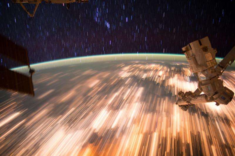Image: Star trails seen from low Earth orbit