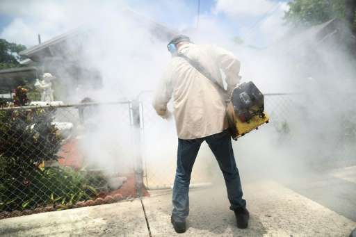 In an effort to control the spread of the mosquito-borne Zika virus, authorities over the weekend doused parts of the southeaste