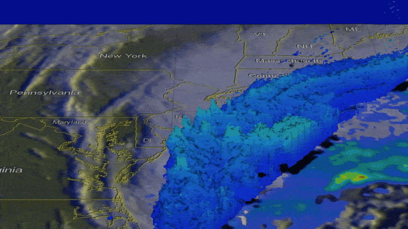 Intensifying Atlantic storm examined by NASA's GPM