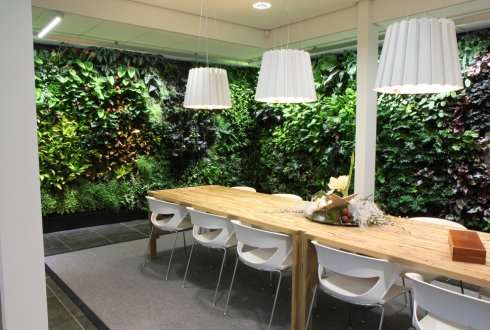 Interior climate effects of plants in offices and care institutions