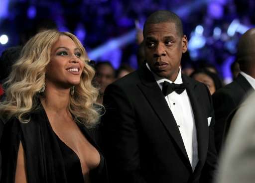Jay-Z (R), pictured with his wife Beyonce on November 21, 2015, bought Tidal for $56 million from Swedish-listed company Aspiro
