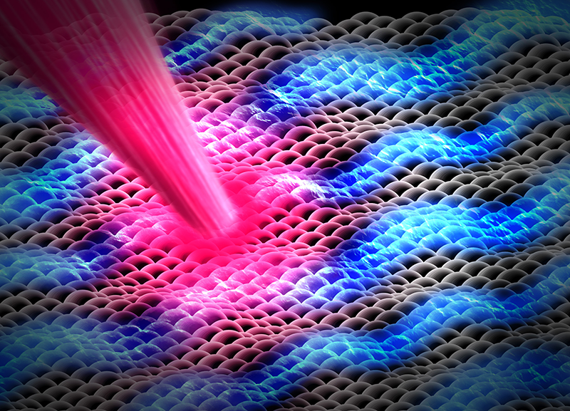 Laser light exposes the properties of materials used in batteries and electronics