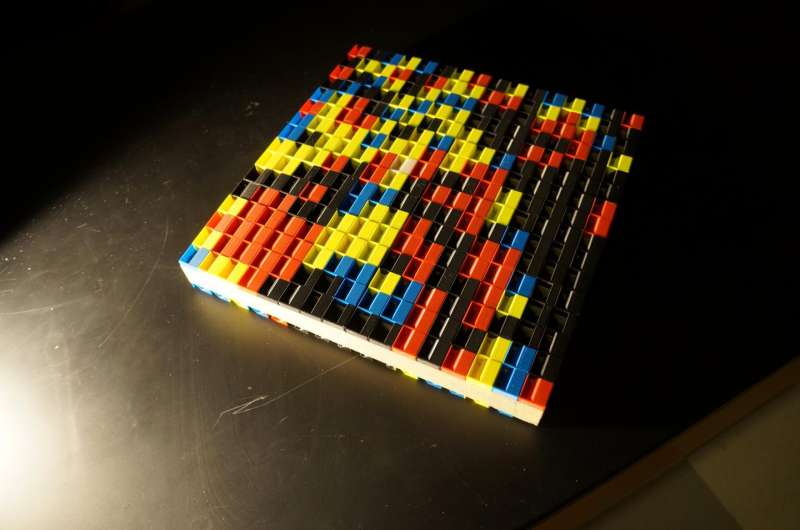 Lego-like wall produces acoustic holograms