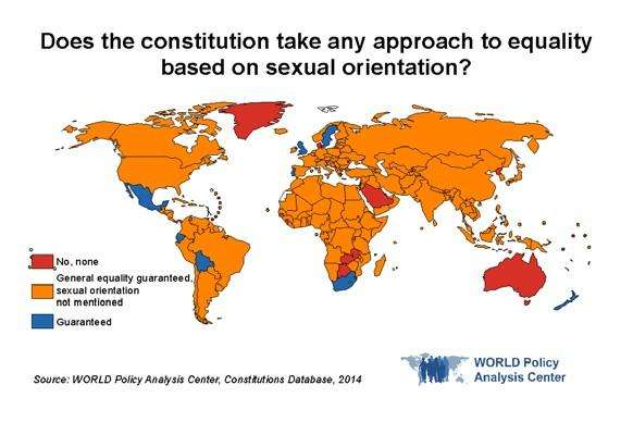 LGBT rights and protections are scarce in constitutions around the world, UCLA study finds