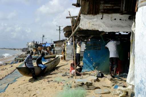Liberia's West Point is being swallowed by the sea, tearing the heart out of the neighbourhood and leaving thousands displaced