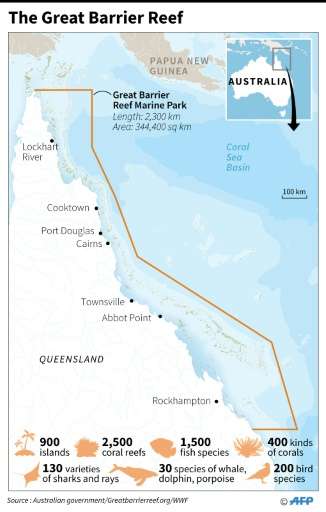 Map and factfile on Australia's Great Barrier Reef