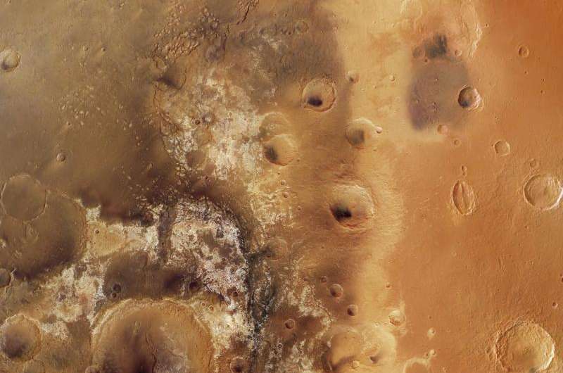 Mawrth Vallis Martian mosaic