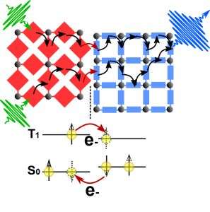 Metal-organic frameworks with a piggyback structure for solar cells and LEDs