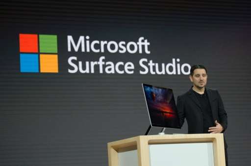 Microsoft Corporate VP of Devices, Panos Panay introduces Microsoft Surface Studio on October 26, 2016 in New York