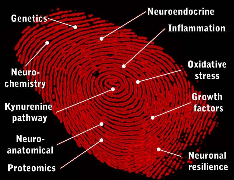 Mind and molecules -- Fingerprinting psychiatric illness