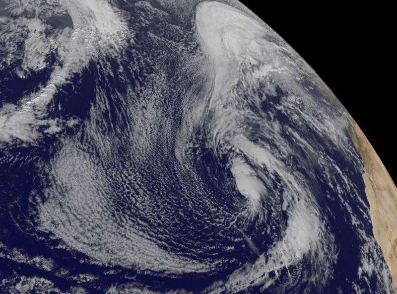 NASA and NOAA satellite data see North Atlantic system more concentrated