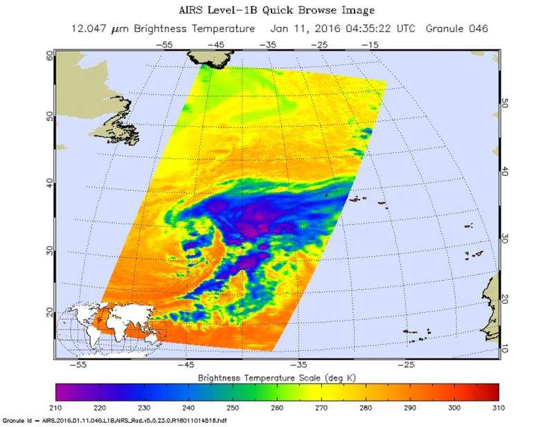 NASA eyeing an interesting weather system in northern Atlantic