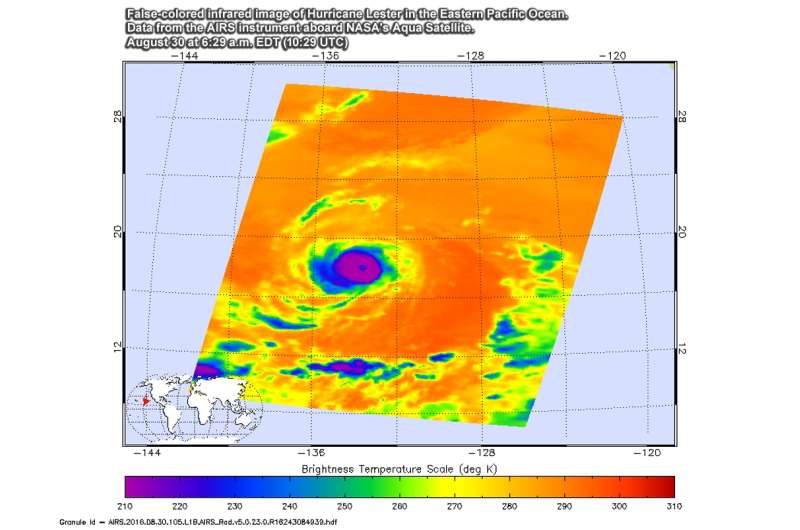 NASA looks at Eastern Pacific's Category 3 Hurricane Lester