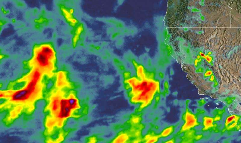 NASA looks at storms hitting California