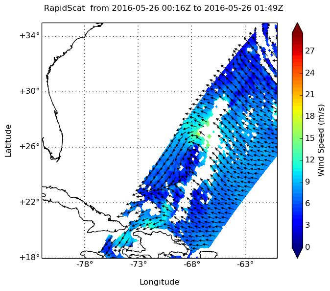 NASA looks at winds in developing tropical cyclone
